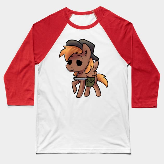 Fallout Equestria Horizons Calamity Baseball T-Shirt by Baja Gryphon